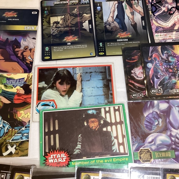 77 CCG and TCG cards lot with Star Trek marvel street fighter and more 55 Star T - Picture 2 of 15